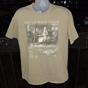 Vintage 1865 American Let Us Have Peace T Shirt Size XL